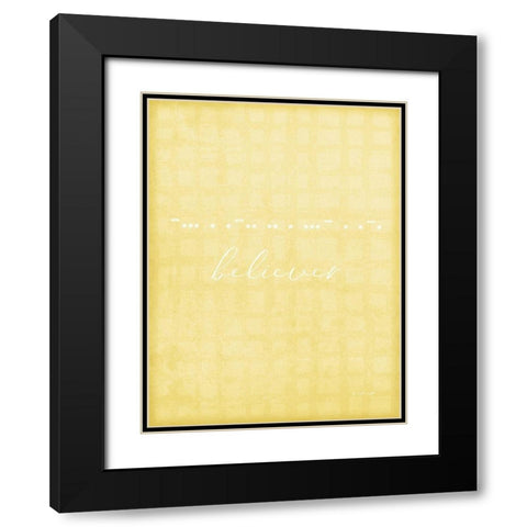Believer Black Modern Wood Framed Art Print with Double Matting by Pugh, Jennifer