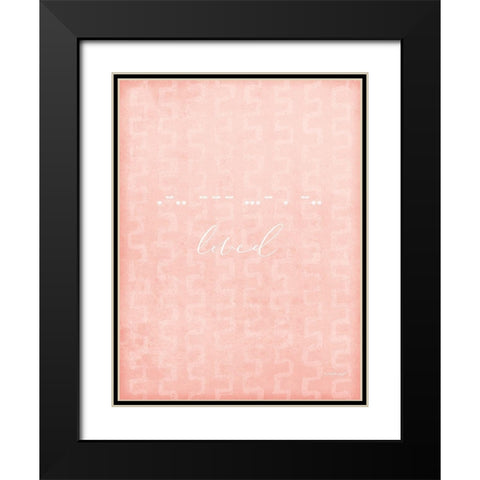 Loved Black Modern Wood Framed Art Print with Double Matting by Pugh, Jennifer