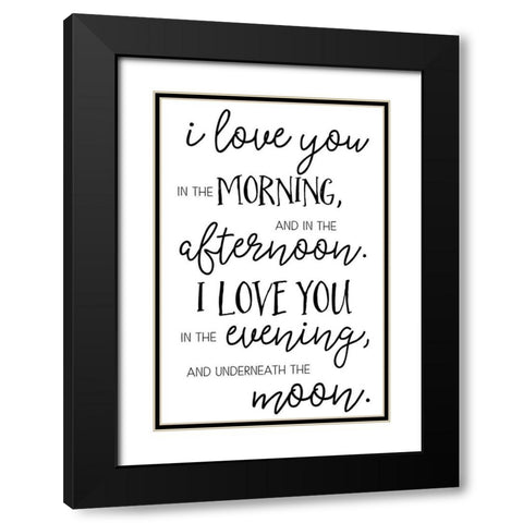 Underneath the Moon Black Modern Wood Framed Art Print with Double Matting by Pugh, Jennifer