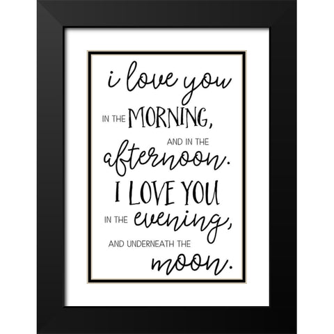 Underneath the Moon Black Modern Wood Framed Art Print with Double Matting by Pugh, Jennifer