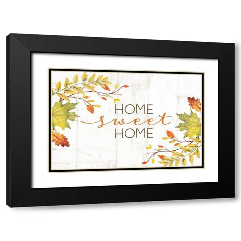Home Sweet Home Black Modern Wood Framed Art Print with Double Matting by Pugh, Jennifer