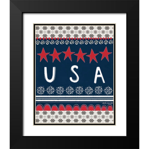 USA Black Modern Wood Framed Art Print with Double Matting by Doucette, Katie
