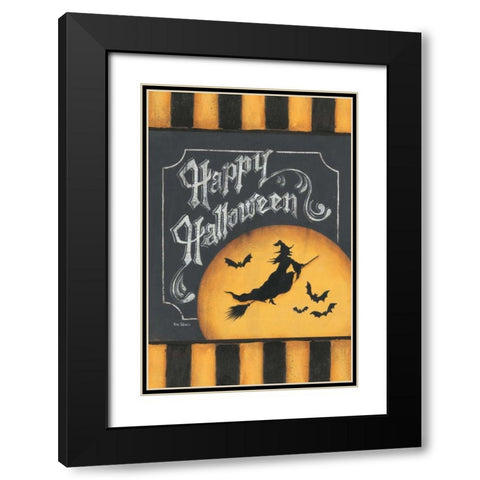 Trick or Treat Flag Black Modern Wood Framed Art Print with Double Matting by Lewis, Kim