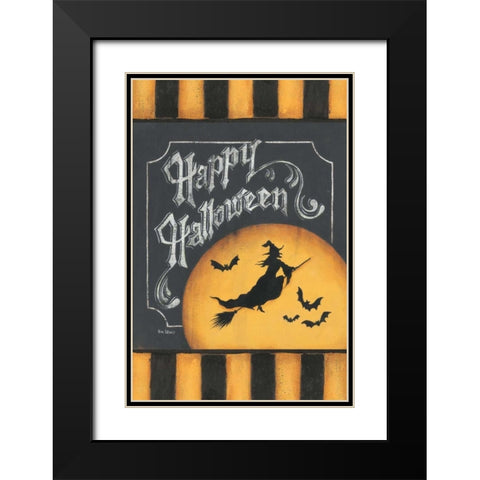 Trick or Treat Flag Black Modern Wood Framed Art Print with Double Matting by Lewis, Kim
