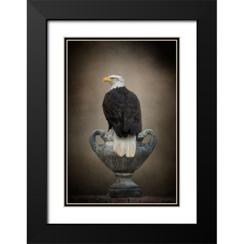 Stone Guardian Black Modern Wood Framed Art Print with Double Matting by Parker, Kelley