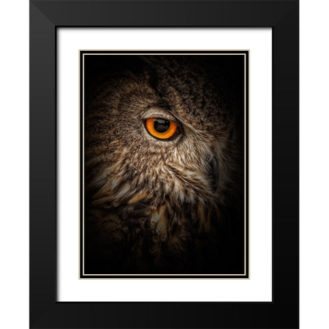 Dare Black Modern Wood Framed Art Print with Double Matting by Parker, Kelley