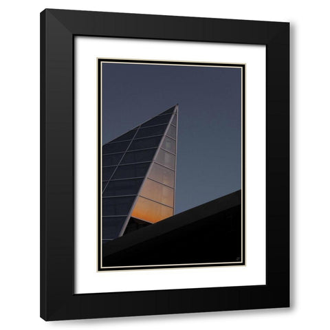 Sunrise Reflection Black Modern Wood Framed Art Print with Double Matting by Lee, Judson