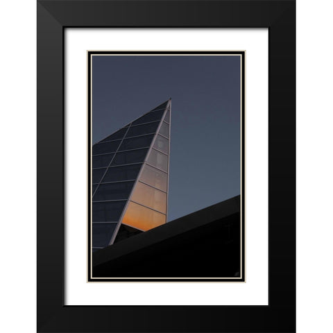 Sunrise Reflection Black Modern Wood Framed Art Print with Double Matting by Lee, Judson