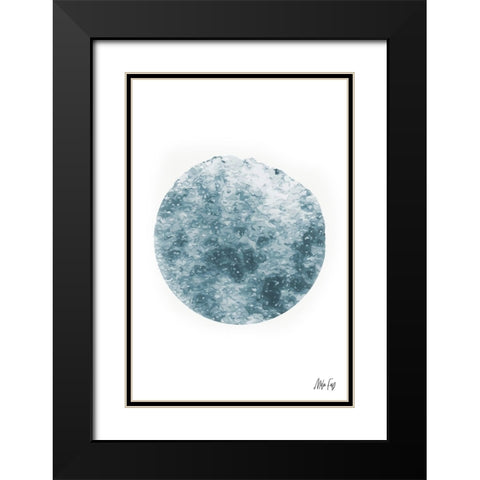 Mercury Black Modern Wood Framed Art Print with Double Matting by Fay, Mela