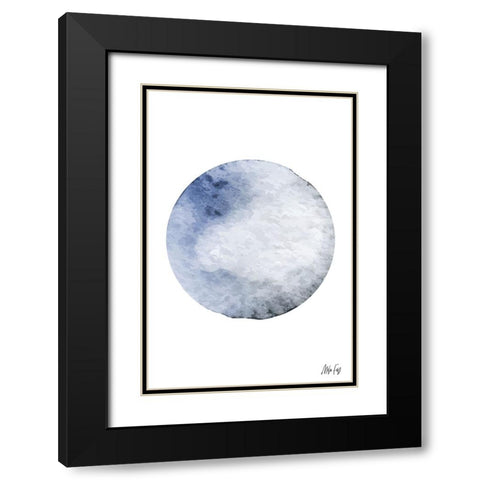 Pluto Black Modern Wood Framed Art Print with Double Matting by Fay, Mela
