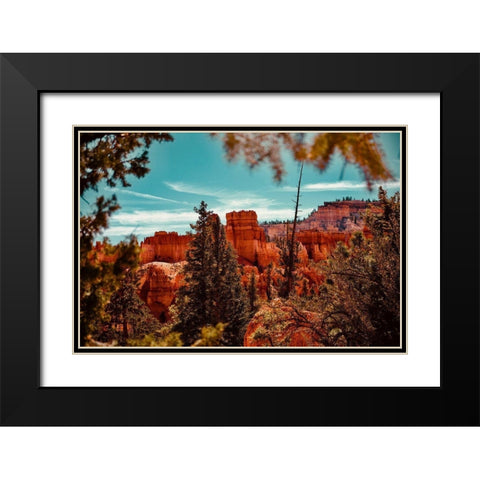 Bryce Canyon Black Modern Wood Framed Art Print with Double Matting by Singleton, Ashley