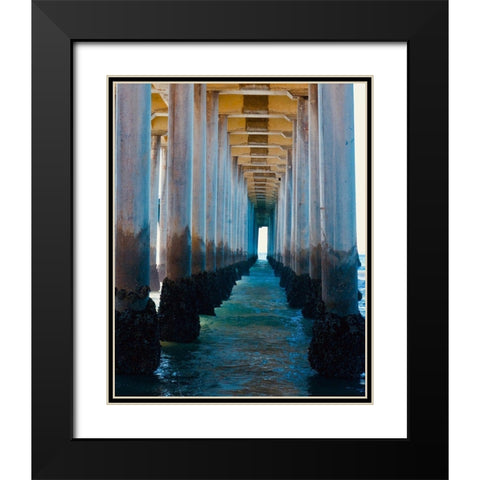 Pier   Black Modern Wood Framed Art Print with Double Matting by Singleton, Ashley
