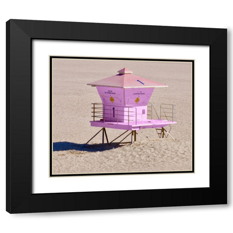 Pink Life Tower Black Modern Wood Framed Art Print with Double Matting by Singleton, Ashley