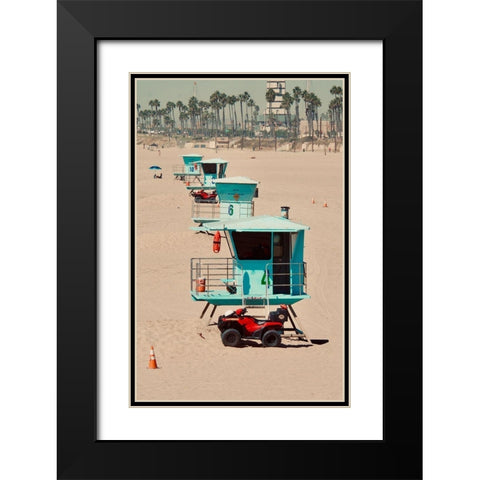 Towers Black Modern Wood Framed Art Print with Double Matting by Singleton, Ashley