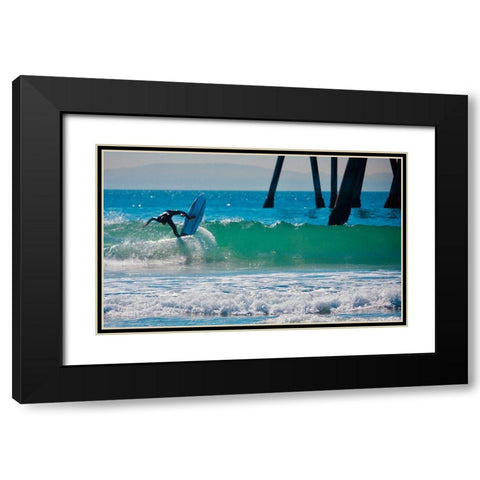 Hang Eleven Black Modern Wood Framed Art Print with Double Matting by Singleton, Ashley