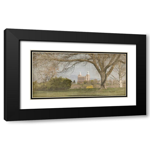 Logan Temple I Black Modern Wood Framed Art Print with Double Matting by Murdock, Ramona