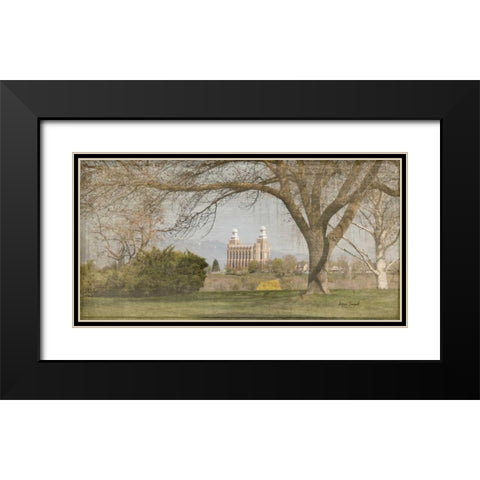 Logan Temple I Black Modern Wood Framed Art Print with Double Matting by Murdock, Ramona