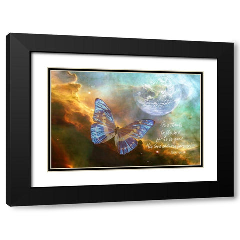 Give Thanks Black Modern Wood Framed Art Print with Double Matting by Murdock, Ramona