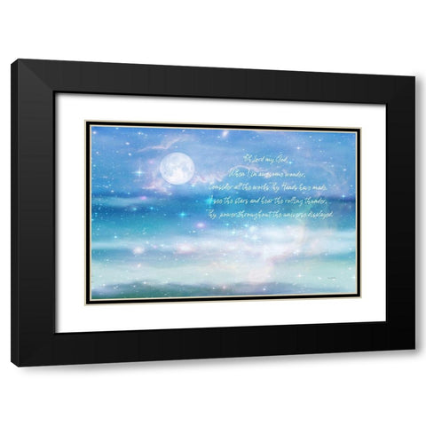 How Great Thou Art Black Modern Wood Framed Art Print with Double Matting by Murdock, Ramona