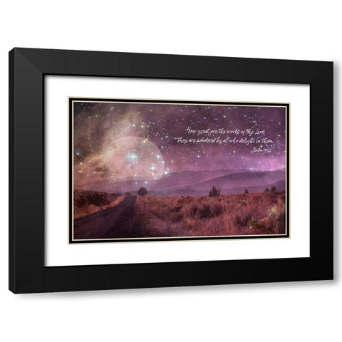 How Great Are The Works Black Modern Wood Framed Art Print with Double Matting by Murdock, Ramona