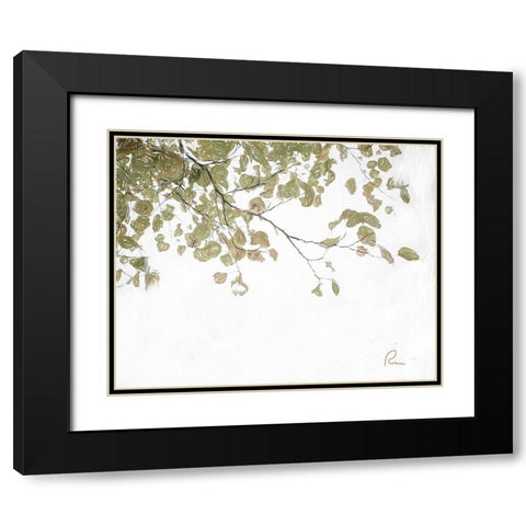 Aspen Leaves III Black Modern Wood Framed Art Print with Double Matting by Murdock, Ramona