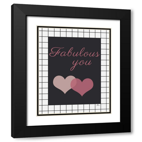 Fabulous You Black Modern Wood Framed Art Print with Double Matting by Murdock, Ramona