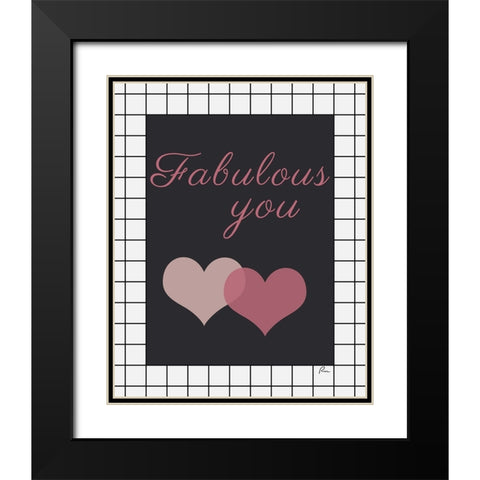 Fabulous You Black Modern Wood Framed Art Print with Double Matting by Murdock, Ramona