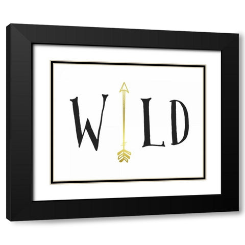 Wild Arrow Black Modern Wood Framed Art Print with Double Matting by Moss, Tara