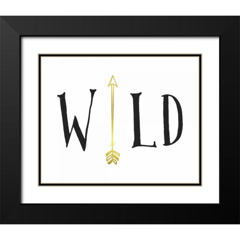 Wild Arrow Black Modern Wood Framed Art Print with Double Matting by Moss, Tara