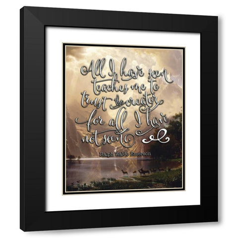 All I Have Seen Black Modern Wood Framed Art Print with Double Matting by Moss, Tara