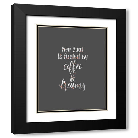 Her Soul is Black Modern Wood Framed Art Print with Double Matting by Moss, Tara
