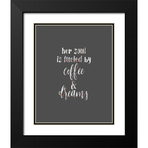 Her Soul is Black Modern Wood Framed Art Print with Double Matting by Moss, Tara