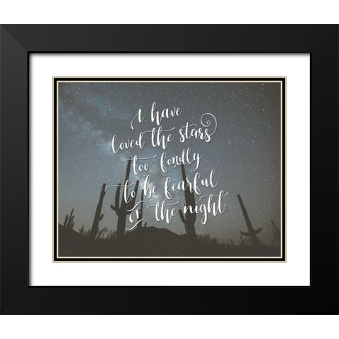 I Have Loved the Stars Black Modern Wood Framed Art Print with Double Matting by Moss, Tara