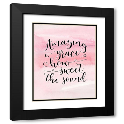 Amazing Grace Black Modern Wood Framed Art Print with Double Matting by Moss, Tara