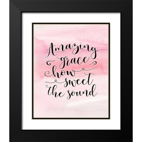 Amazing Grace Black Modern Wood Framed Art Print with Double Matting by Moss, Tara