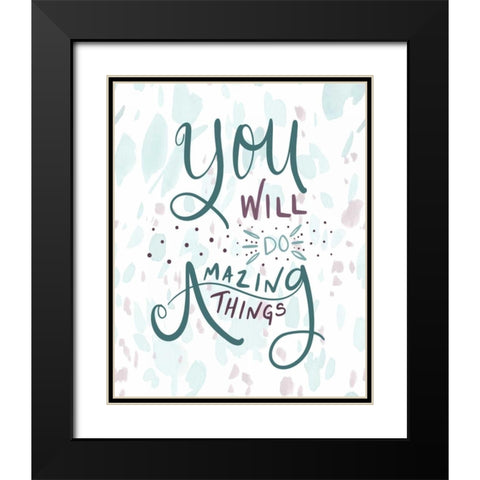 Amazing Things Black Modern Wood Framed Art Print with Double Matting by Moss, Tara