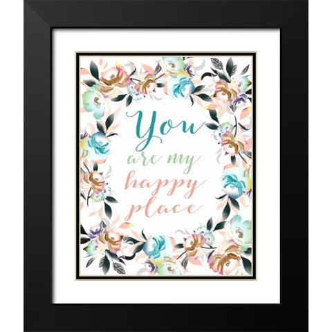 You Are My Happy Place II Black Modern Wood Framed Art Print with Double Matting by Moss, Tara