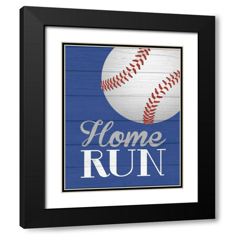 Home Run Black Modern Wood Framed Art Print with Double Matting by Robinson, Tamara