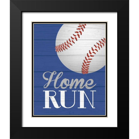 Home Run Black Modern Wood Framed Art Print with Double Matting by Robinson, Tamara
