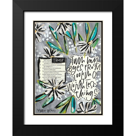 Turn Black Modern Wood Framed Art Print with Double Matting by Wieners, Valerie