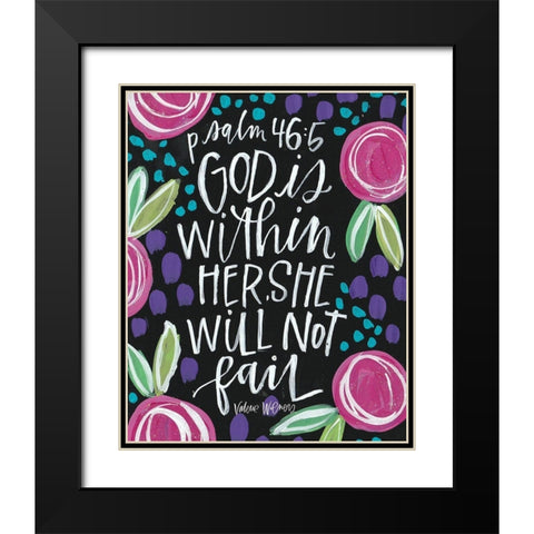 God Is Black Modern Wood Framed Art Print with Double Matting by Wieners, Valerie