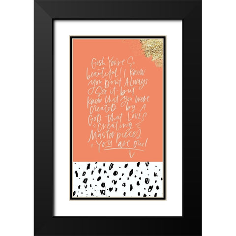 So Beautiful Black Modern Wood Framed Art Print with Double Matting by Wieners, Valerie