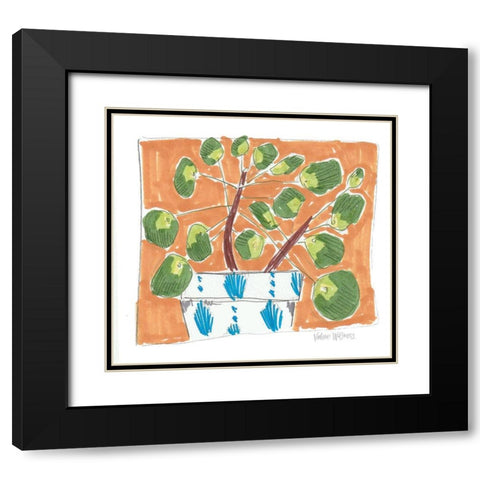 Money Plant II Black Modern Wood Framed Art Print with Double Matting by Wieners, Valerie
