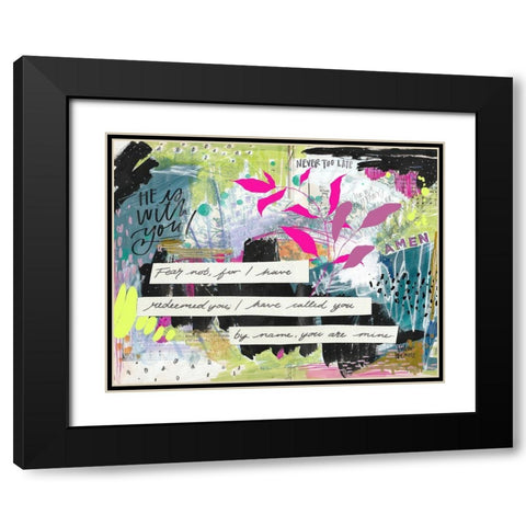 Amen Black Modern Wood Framed Art Print with Double Matting by Wieners, Valerie