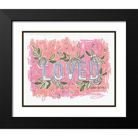 Loved Black Modern Wood Framed Art Print with Double Matting by Wieners, Valerie