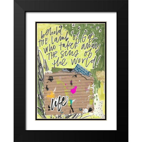 Behold Black Modern Wood Framed Art Print with Double Matting by Wieners, Valerie