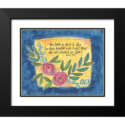 In Spirit Black Modern Wood Framed Art Print with Double Matting by Wieners, Valerie