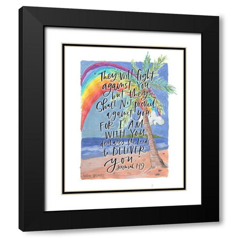 Deliver You Black Modern Wood Framed Art Print with Double Matting by Wieners, Valerie