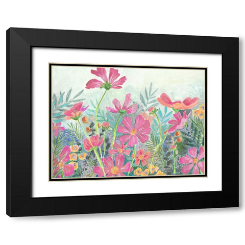 Cosmos Black Modern Wood Framed Art Print with Double Matting by Wieners, Valerie