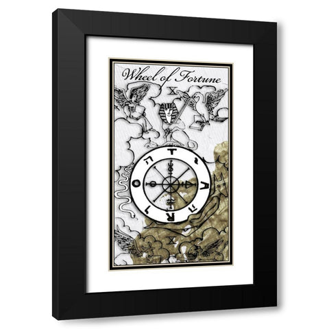 Wheel of Fortune Black Modern Wood Framed Art Print with Double Matting by Sommers, Mindy
